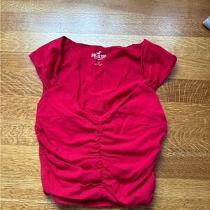 Hollister Women's Scarlet Ruched Blouse